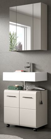 Badm�bel Set 2-teilig Cover in Kaschmir Badkombination auf Rollen 60 x 185 cm