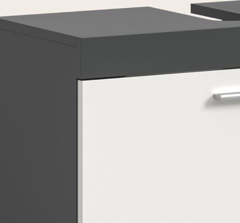 Waschbeckenunterschrank Adam in grau und wei� 65 cm