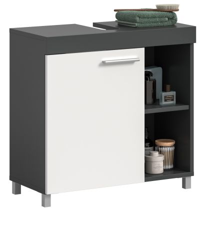 Waschbeckenunterschrank Adam in grau und wei� 65 cm