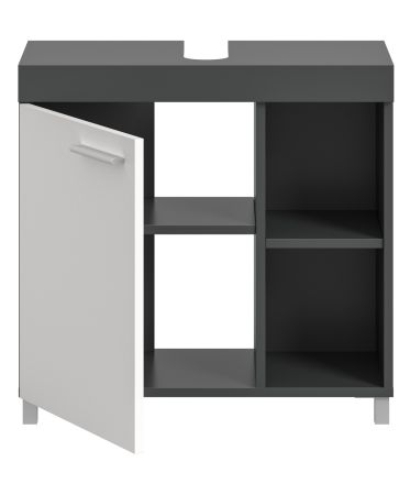 Waschbeckenunterschrank Adam in grau und wei� 65 cm