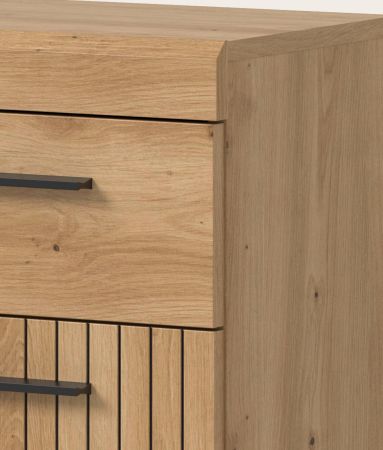 Badezimmer Kommode Shawn in Artisan Eiche Badschrank 37 x 88 cm