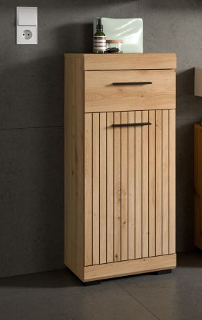 Badezimmer Kommode Shawn in Artisan Eiche Badschrank 37 x 88 cm
