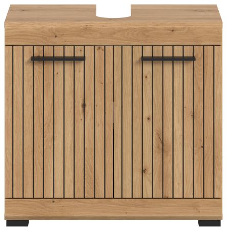 Waschbeckenunterschrank Shawn in Artisan Eiche Badezimmer Unterschrank 60 cm