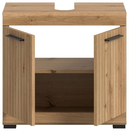 Waschbeckenunterschrank Shawn in Artisan Eiche Badezimmer Unterschrank 60 cm