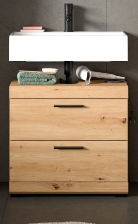 Waschbeckenunterschrank Shawn in Artisan Eiche Badezimmer Unterschrank 60 cm