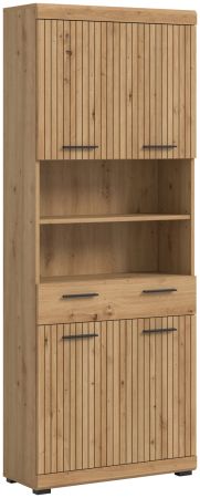 Badezimmer Hochschrank Shawn in Artisan Eiche Badschrank 74 x 191 cm