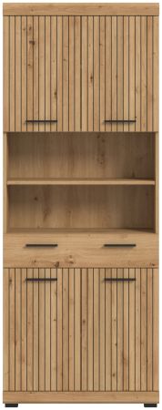 Badezimmer Hochschrank Shawn in Artisan Eiche Badschrank 74 x 191 cm