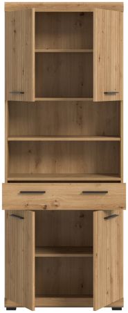Badezimmer Hochschrank Shawn in Artisan Eiche Badschrank 74 x 191 cm