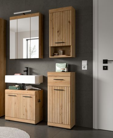 Badezimmer H�ngeschrank Shawn in Artisan Eiche Badschrank h�ngend 37 x 79 cm