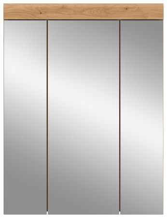 Badezimmer Spiegelschrank Shawn in Artisan Eiche Badschrank 3-t�rig 60 x 79 cm