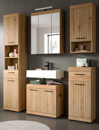 Badm�bel Set 5-teilig Shawn in Artisan Eiche Badkombination 164 x 191 cm
