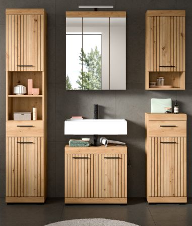 Badm�bel Set 5-teilig Shawn in Artisan Eiche Badkombination 164 x 191 cm