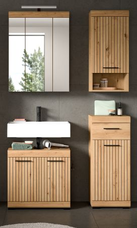 Badm�bel Set 4-teilig Shawn in Artisan Eiche Badkombination 112 x 191 cm