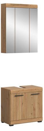 Badm�bel Set 2-teilig Shawn in Artisan Eiche Badkombination 60 x 191 cm