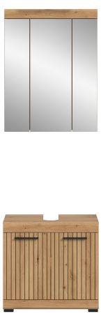 Badm�bel Set 2-teilig Shawn in Artisan Eiche Badkombination 60 x 191 cm