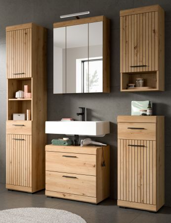 Badm�bel Set 5-teilig Shawn in Artisan Eiche Badkombination 164 x 191 cm