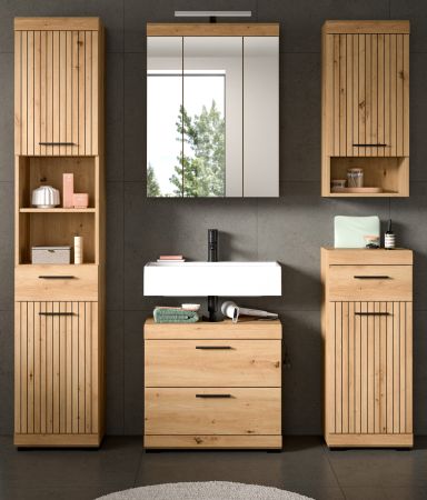 Badm�bel Set 5-teilig Shawn in Artisan Eiche Badkombination 164 x 191 cm
