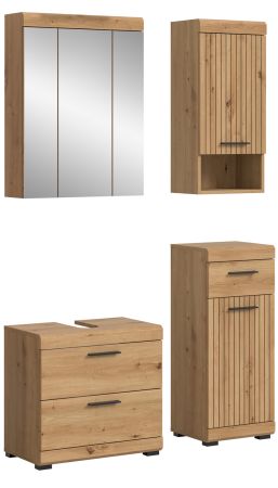 Badm�bel Set 4-teilig Shawn in Artisan Eiche Badkombination 112 x 191 cm