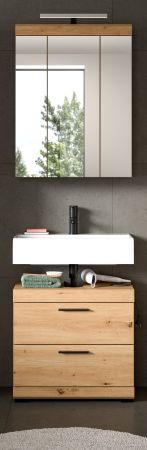 Badm�bel Set 2-teilig Shawn in Artisan Eiche Badkombination 60 x 191 cm