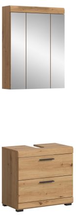 Badm�bel Set 2-teilig Shawn in Artisan Eiche Badkombination 60 x 191 cm