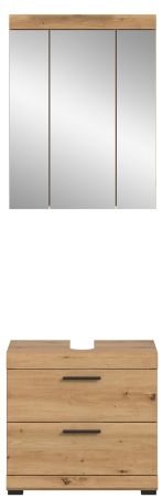 Badm�bel Set 2-teilig Shawn in Artisan Eiche Badkombination 60 x 191 cm