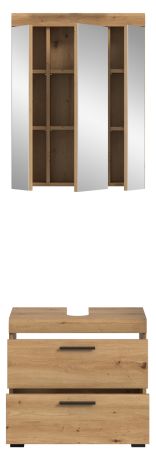 Badm�bel Set 2-teilig Shawn in Artisan Eiche Badkombination 60 x 191 cm