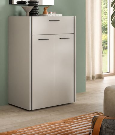 Schuhschrank Nevia in Kaschmir 75 x 106 cm, Soft-Close
