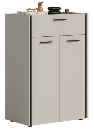 Schuhschrank Nevia in Kaschmir 75 x 106 cm, Soft-Close