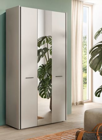 Flurschrank mit Spiegel Nevia in Kaschmir 107 x 190 cm, Soft-Close