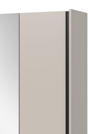 Flurschrank mit Spiegel Nevia in Kaschmir 107 x 190 cm, Soft-Close