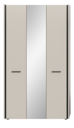 Flurschrank mit Spiegel Nevia in Kaschmir 107 x 190 cm, Soft-Close
