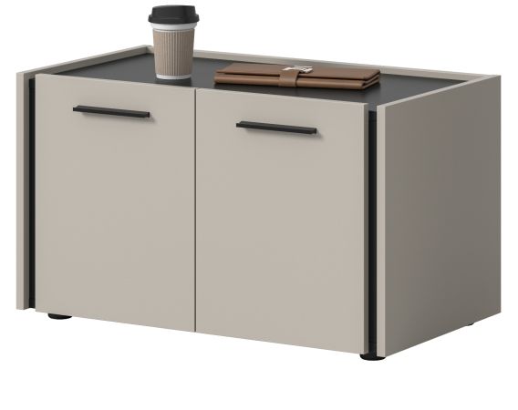 Garderobe Sitzbank Nevia in Kaschmir 75 x 43 cm, Soft-Close