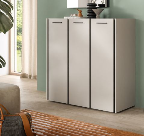 Schuhschrank Nevia in Kaschmir 113 x 106 cm, Soft-Close