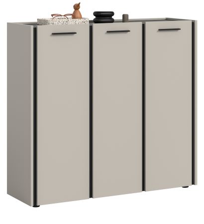 Schuhschrank Nevia in Kaschmir 113 x 106 cm, Soft-Close