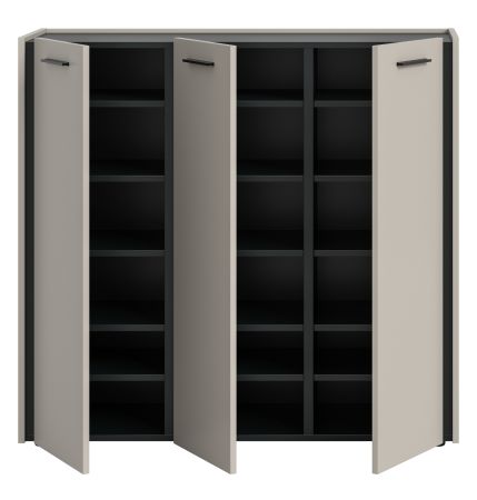 Schuhschrank Nevia in Kaschmir 113 x 106 cm, Soft-Close