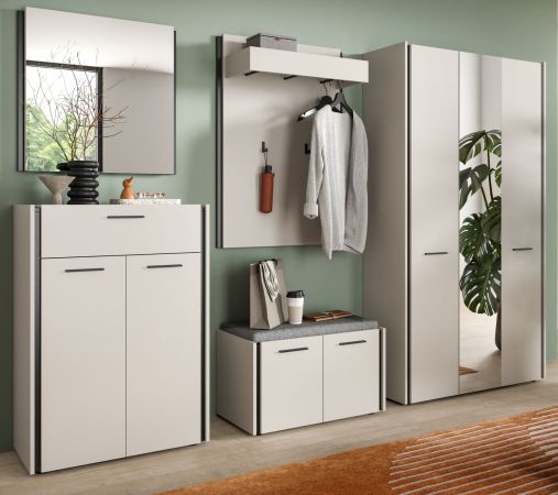 Garderobe Set 5-teilig Nevia in Kaschmir 287 x 190 cm, Soft-Close