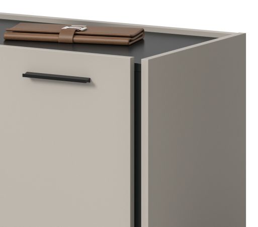 Garderobe Set 3-teilig Nevia in Kaschmir 197 x 190 cm, Soft-Close