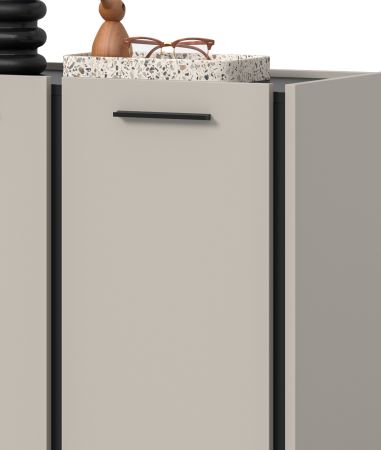 Garderobe Set 4-teilig Nevia in Kaschmir 185 x 190 cm, Soft-Close
