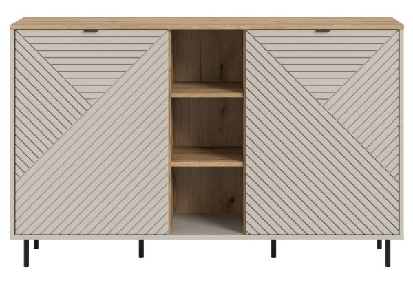 Sideboard Bente in Kaschmir und Evoke Eiche Kommode 154 x 95 cm