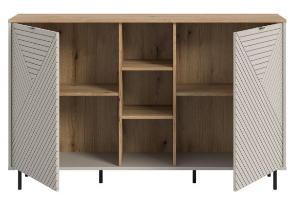 Sideboard Bente in Kaschmir und Evoke Eiche Kommode 154 x 95 cm