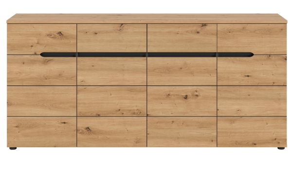 Sideboard Cooper in Artisan Eiche und grau Kommode 173 cm, Soft-Close