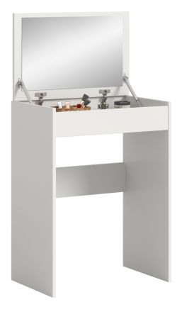 Schminktisch Charme in wei� Kosmetiktisch mit Spiegel 62 cm, Soft-Close