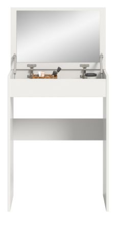 Schminktisch Charme in wei� Kosmetiktisch mit Spiegel 62 cm, Soft-Close