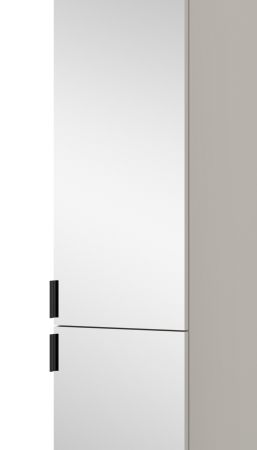 Stauraumschrank Line-Up in Kaschmir Flurschrank mit Spiegel 30 x 193 cm