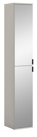 Stauraumschrank Line-Up in Kaschmir Flurschrank mit Spiegel 30 x 193 cm