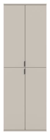Garderobenschrank Line-Up in Kaschmir Schuhschrank 61 x 193 cm