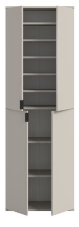 Garderobenschrank Line-Up in Kaschmir Schuhschrank 61 x 193 cm