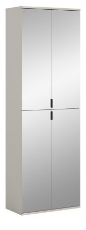Garderobenschrank Line-Up in Kaschmir Schuhschrank mit Spiegel 61 x 193 cm