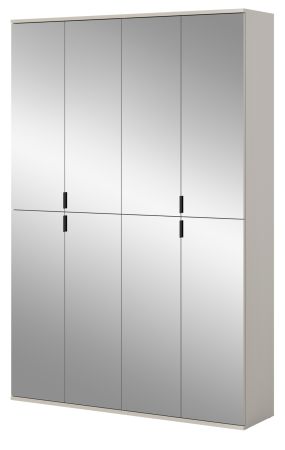 Garderobenschrank mit Spiegel Line-Up in Kaschmir Mehrzweckschrank 122 x 193 cm