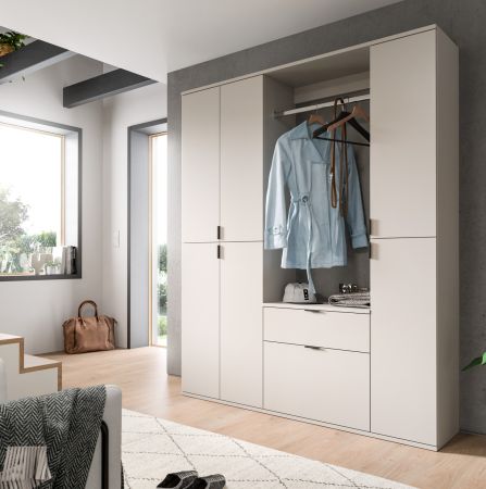 Garderobe Set Line-Up in Kaschmir Garderobenschrank 152 x 193 cm